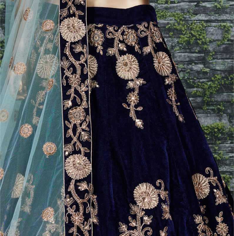YNF Wholesale Velvet Wedding Lehenga KESH638 7012 | Surat Manufacturer