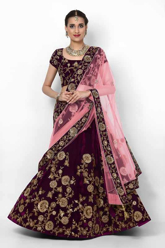YNF Wholesale Velvet Wedding Lehenga KESH638 7012 | Surat Manufacturer