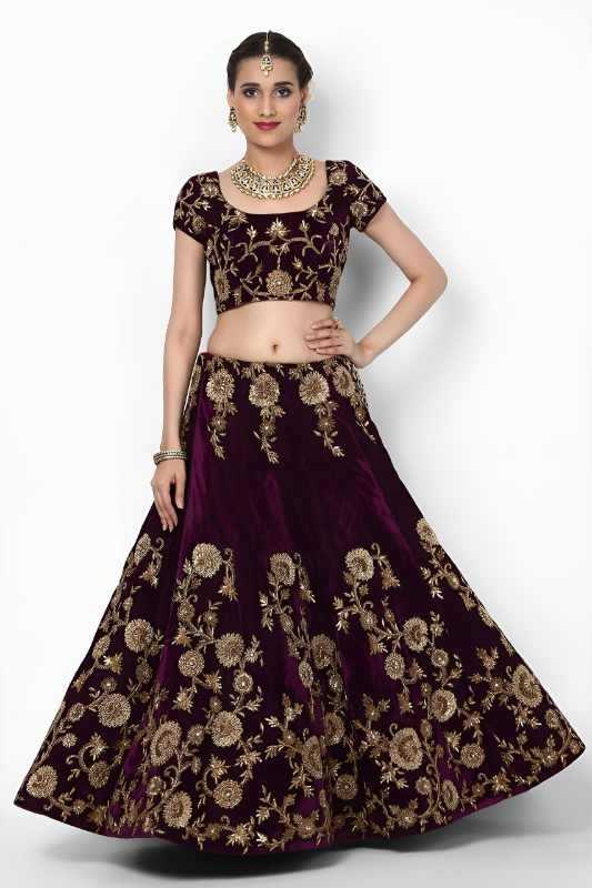 YNF Wholesale Velvet Wedding Lehenga KESH638 7012 | Surat Manufacturer