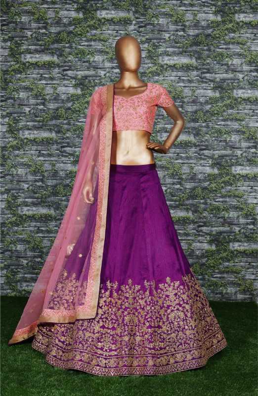 YNF Wholesale Mulberry Wedding Lehenga KESH638 7046 | Surat Manufacturer