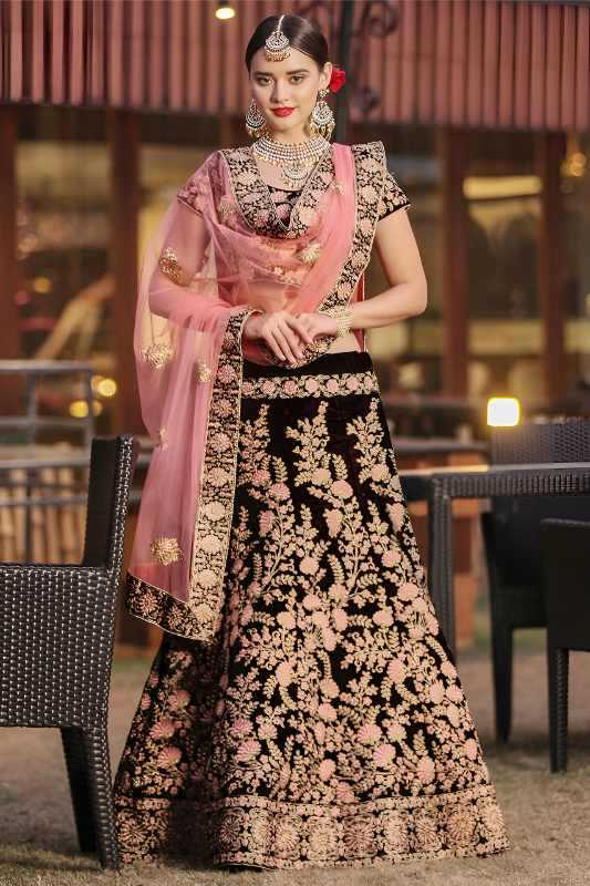 YNF Wholesale Velvet Wedding Lehenga KESH638 7063 | Surat Manufacturer