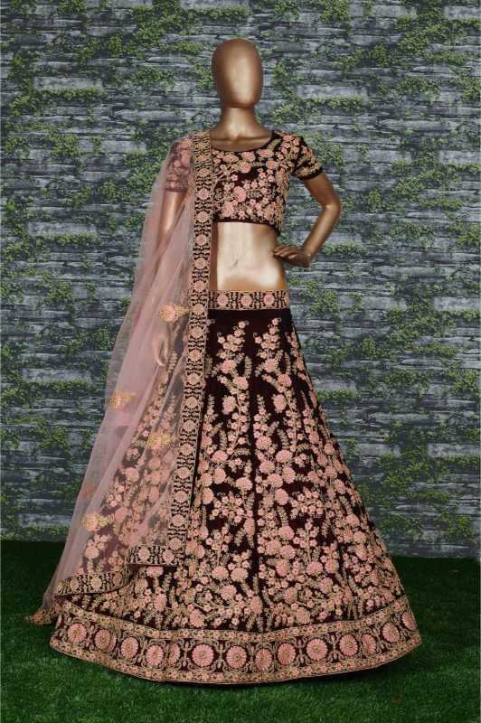 YNF Wholesale Velvet Wedding Lehenga KESH638 7063 | Surat Manufacturer
