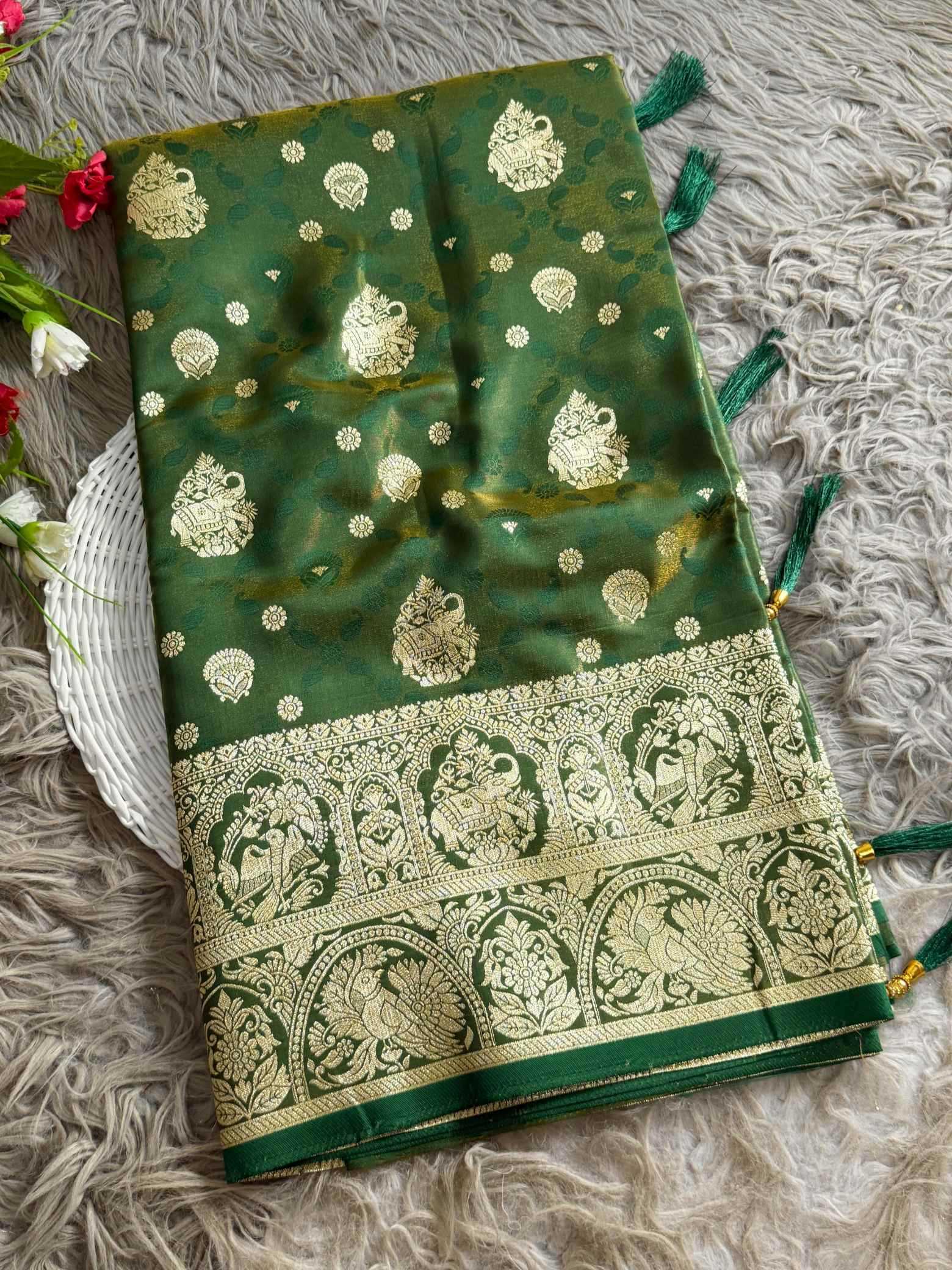 YNF Wholesale Tissue Silk Soft Silk Sarees KESH657 Anika | Surat Manufacturer