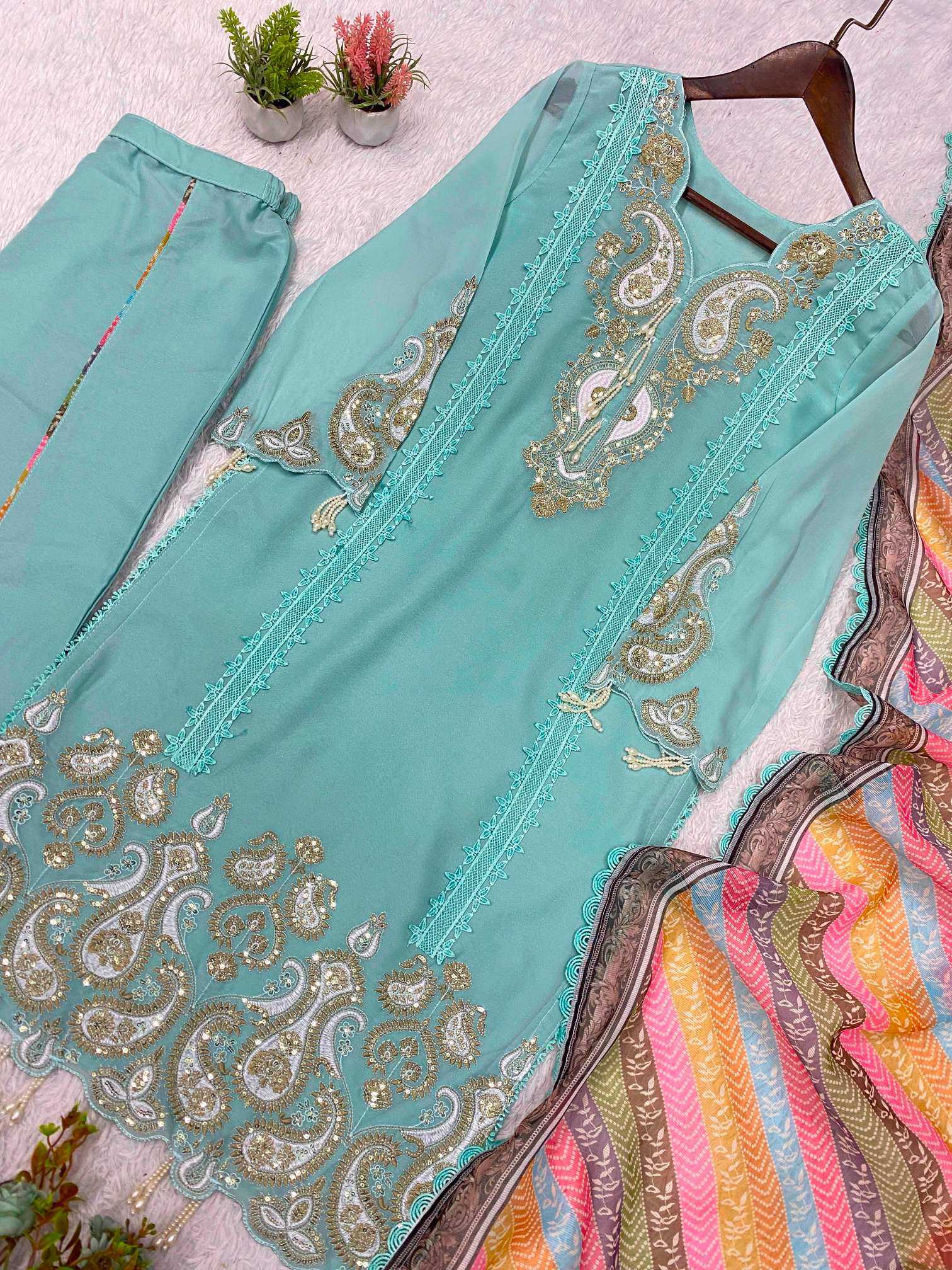YNF Wholesale Georgette Embroidery Suits KESH678 2103 | Surat Manufacturer