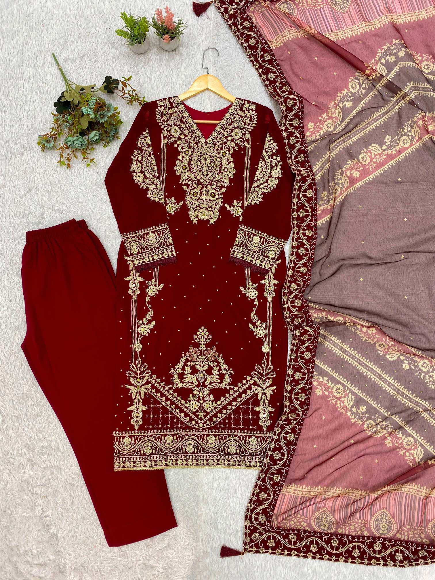 YNF Wholesale Georgette Embroidery Suits KESH678 2139 | Surat Manufacturer