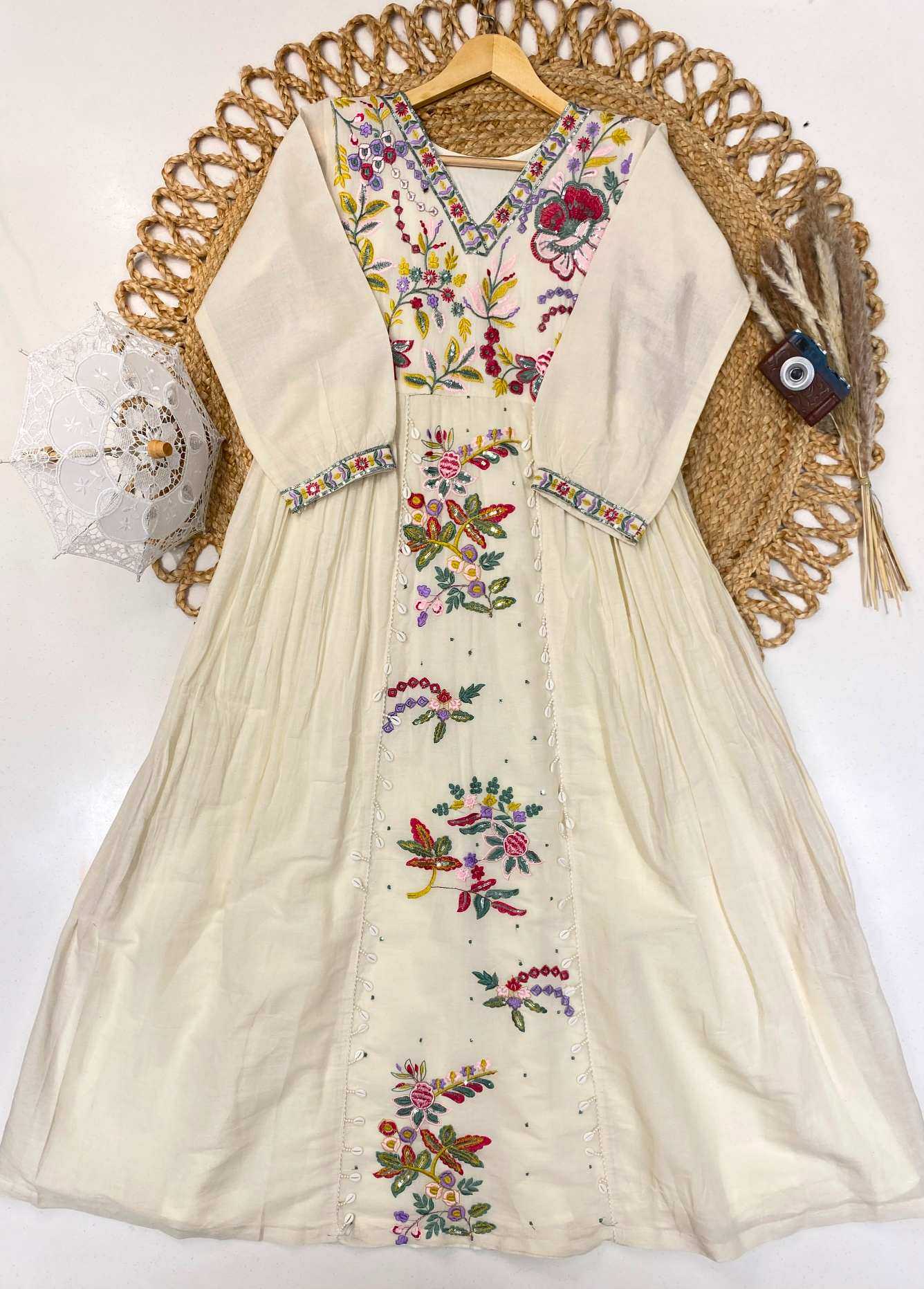 YNF Wholesale Cotton Embroidery Gowns KESH678 2142 | Surat Manufacturer
