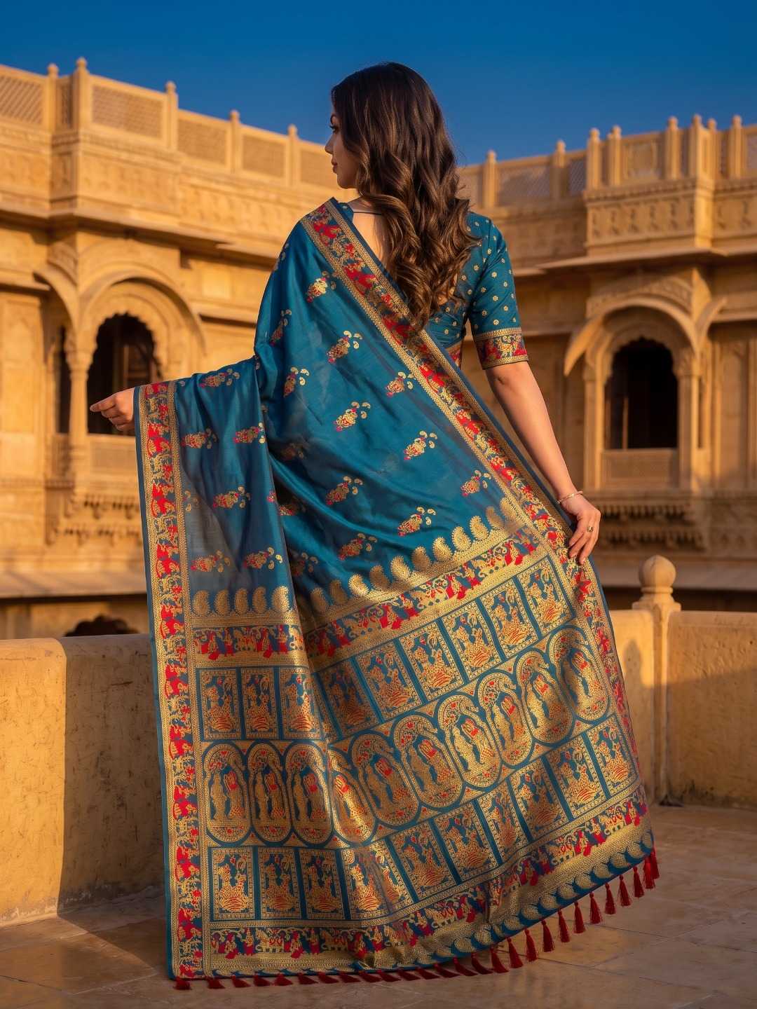 YNF Wholesale Silk Soft Silk Sarees KESH692 BALUCHARI | Surat Manufacturer