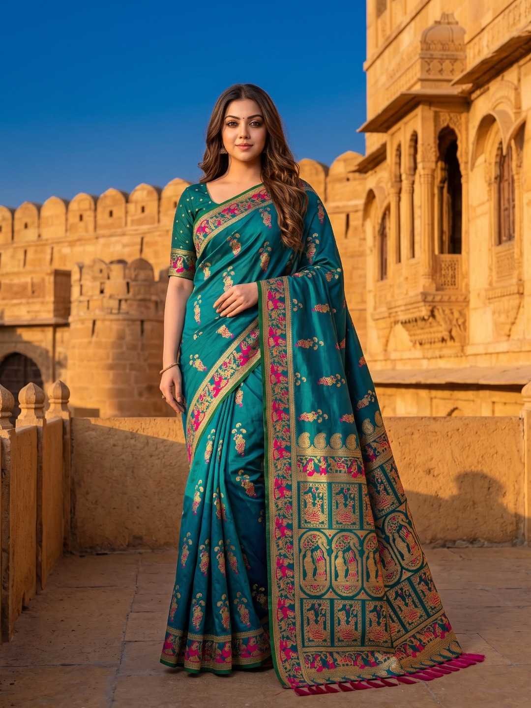 YNF Wholesale Silk Soft Silk Sarees KESH692 BALUCHARI | Surat Manufacturer