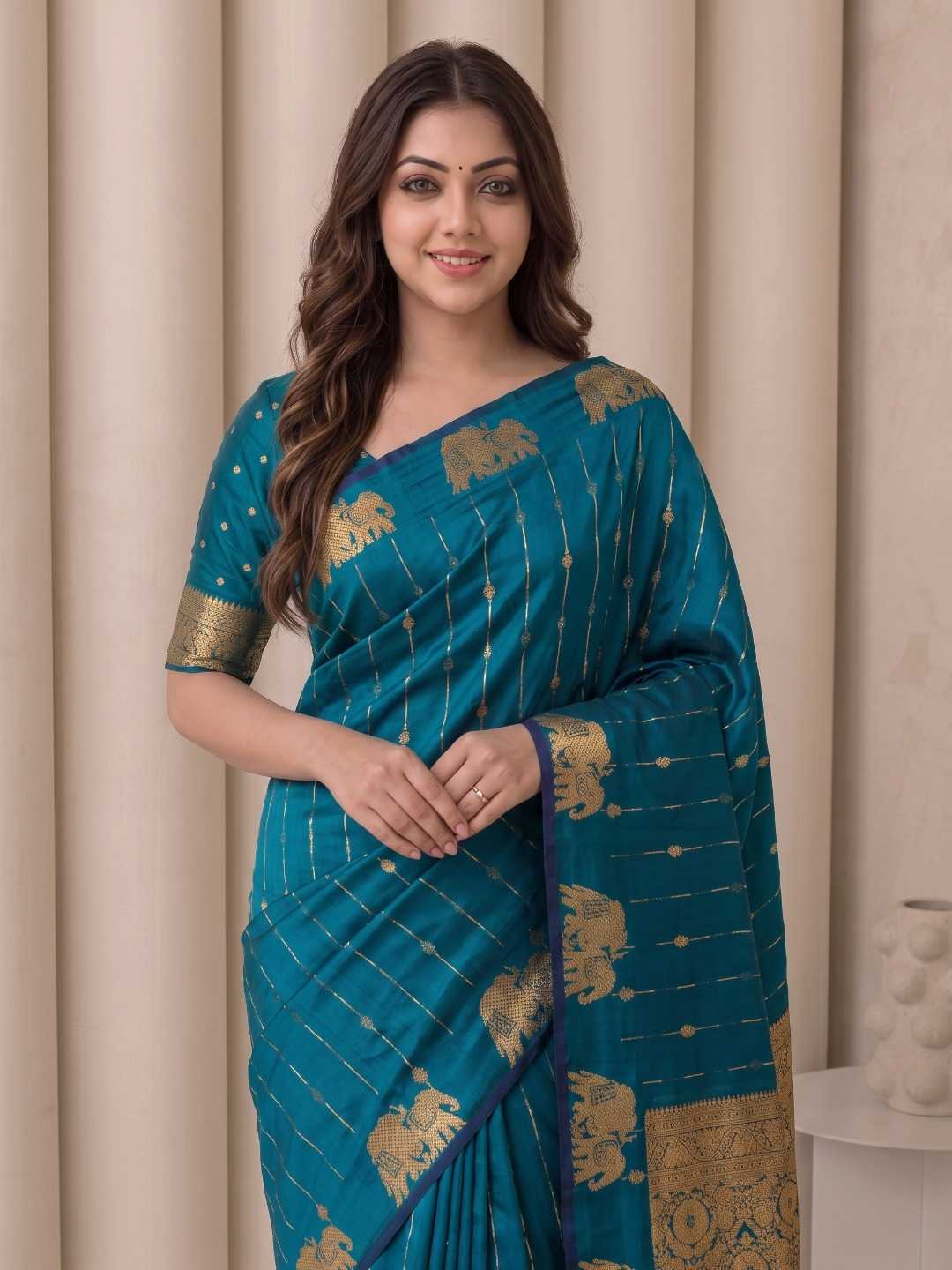 YNF Wholesale Soft Silk Paithani Sarees KESH692 GAJRAJ | Surat Manufacturer