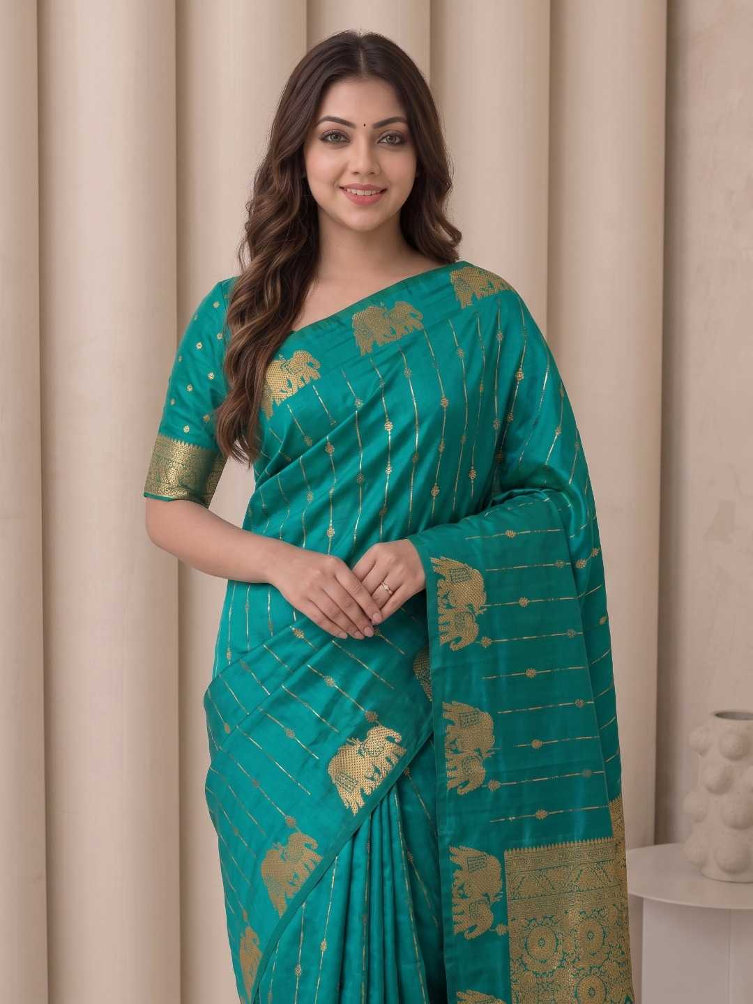 YNF Wholesale Soft Silk Paithani Sarees KESH692 GAJRAJ | Surat Manufacturer