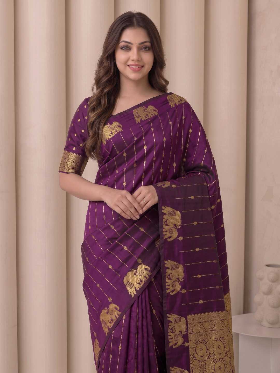 YNF Wholesale Soft Silk Paithani Sarees KESH692 GAJRAJ | Surat Manufacturer