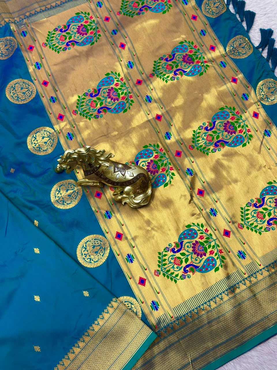 YNF Wholesale Paithani Silk Paithani Sarees KESH692 MAYURI | Surat Manufacturer