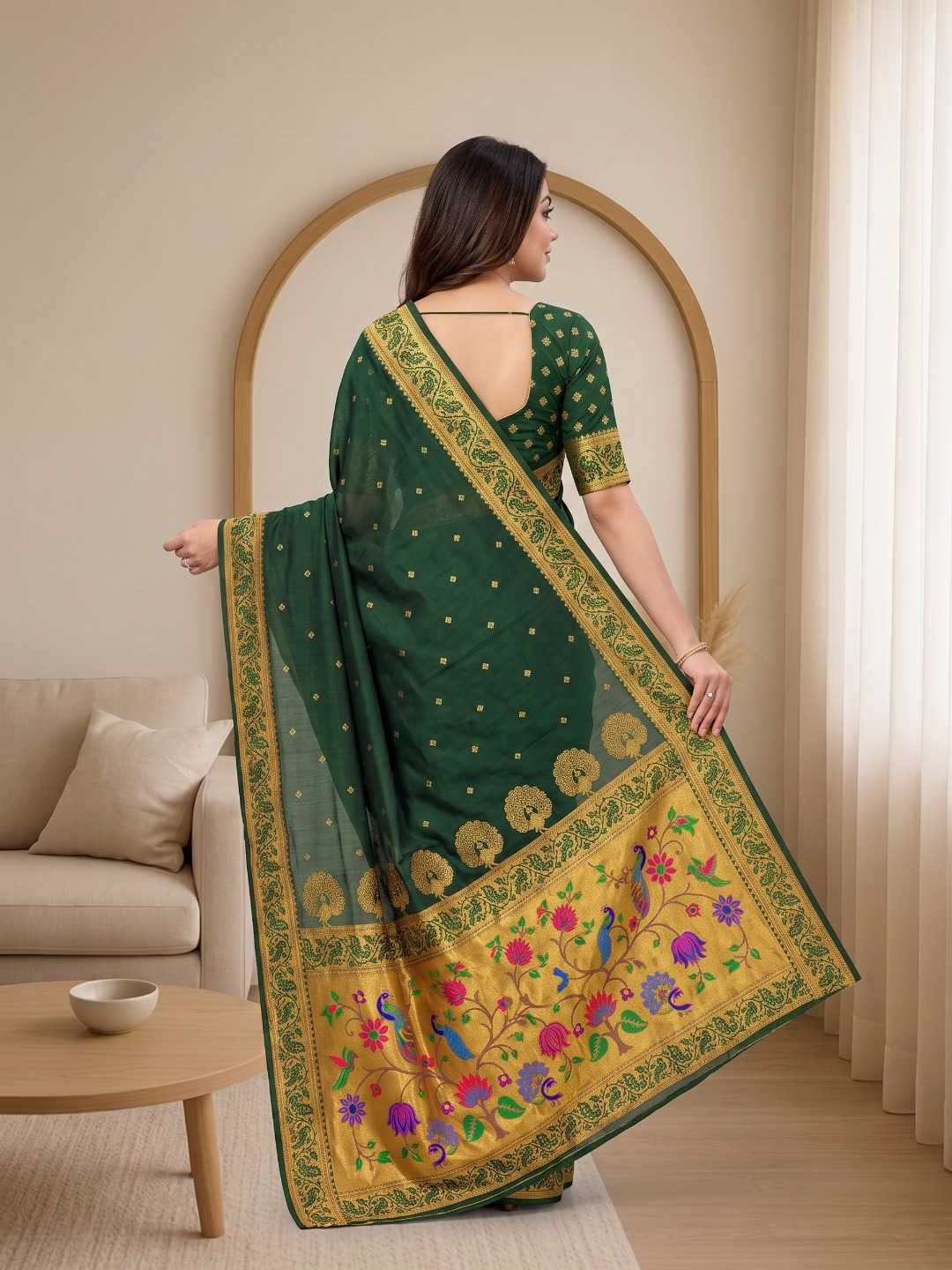 YNF Wholesale Soft Silk Paithani Sarees KESH692 MORNI | Surat Manufacturer