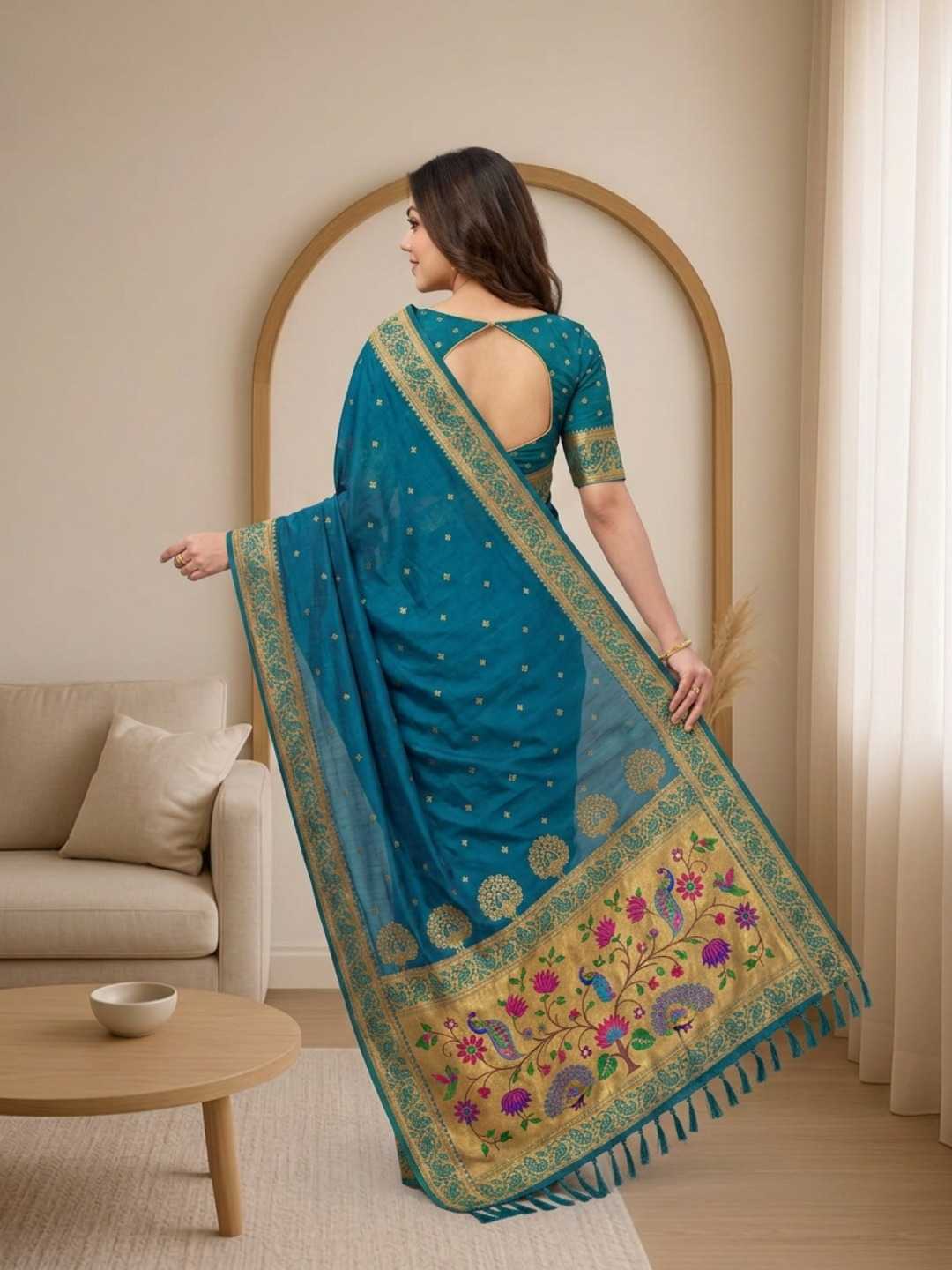 YNF Wholesale Soft Silk Paithani Sarees KESH692 MORNI | Surat Manufacturer