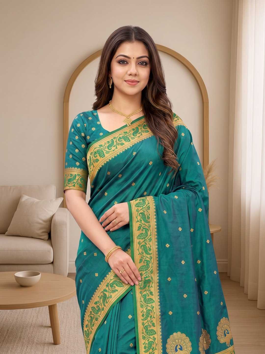YNF Wholesale Soft Silk Paithani Sarees KESH692 MORNI | Surat Manufacturer