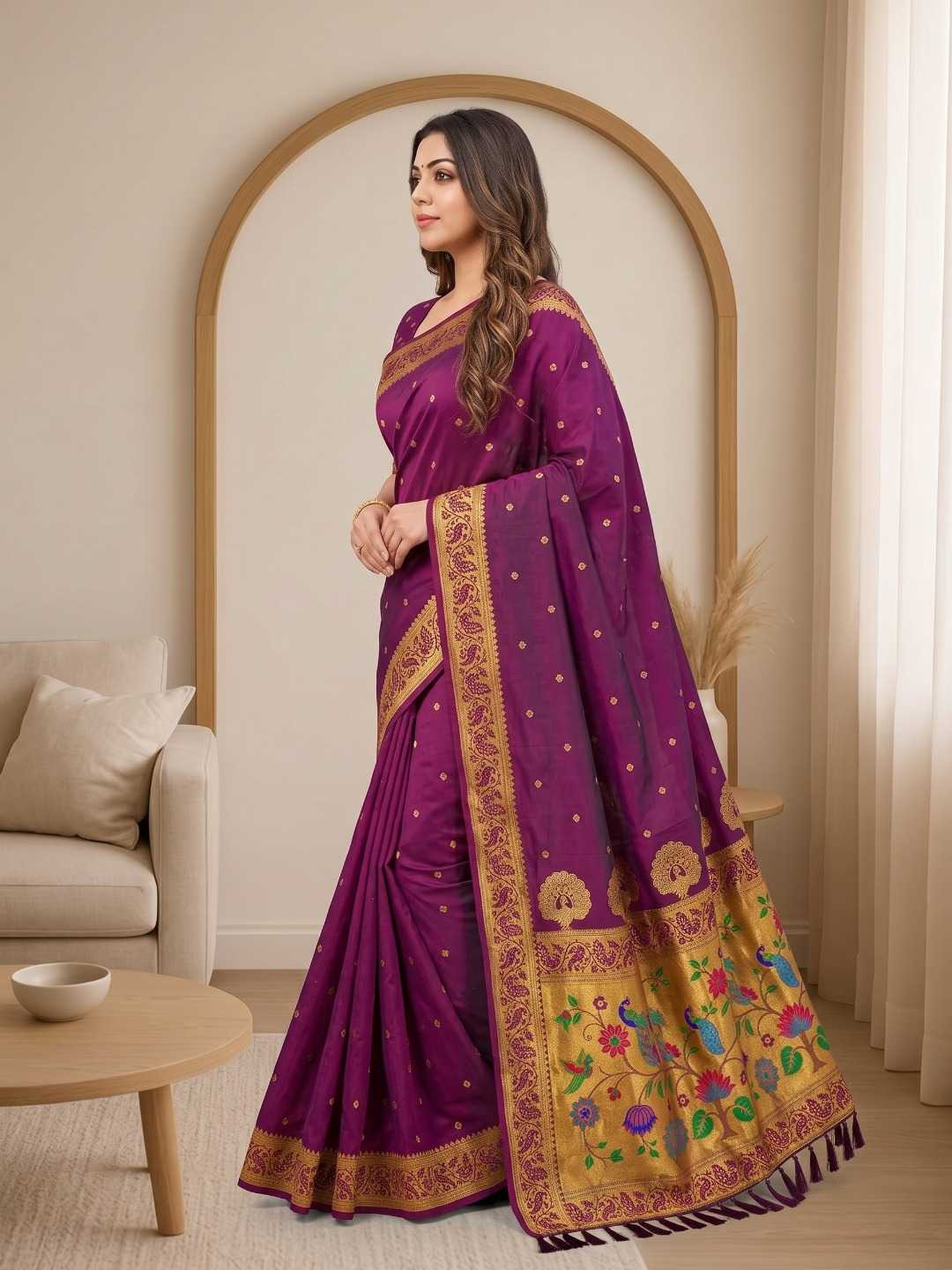 YNF Wholesale Soft Silk Paithani Sarees KESH692 MORNI | Surat Manufacturer