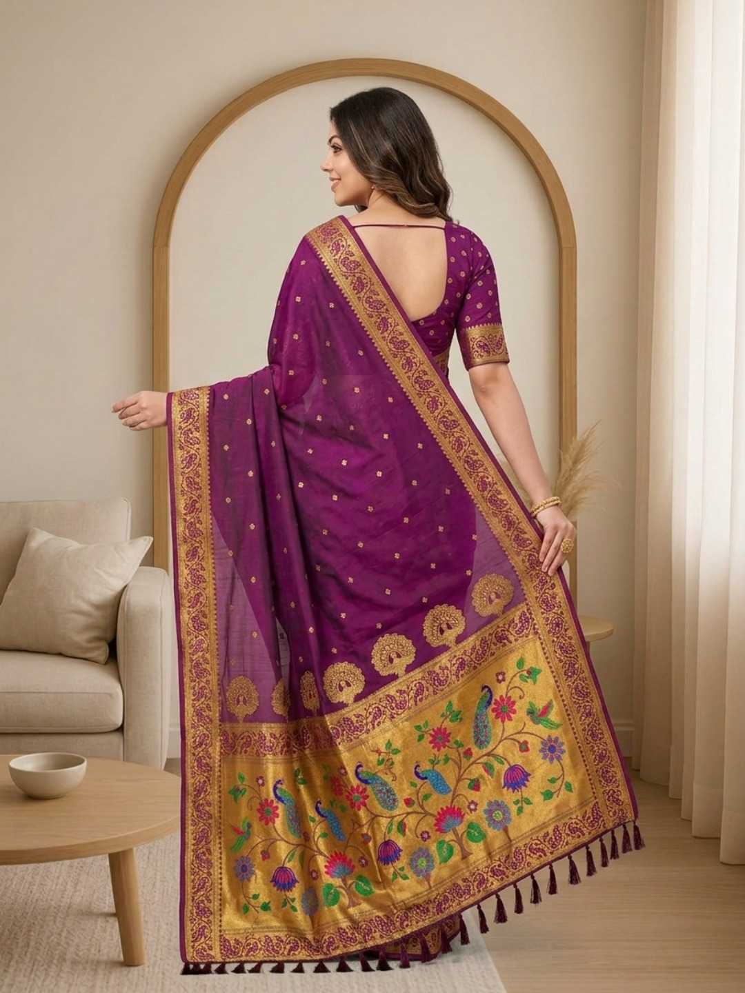 YNF Wholesale Soft Silk Paithani Sarees KESH692 MORNI | Surat Manufacturer
