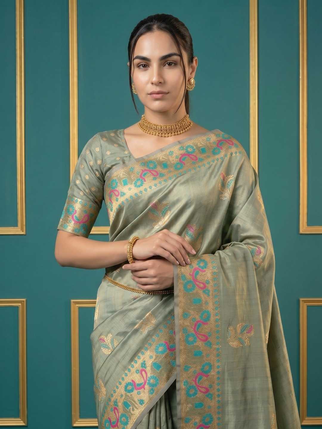 YNF Wholesale Zari Silk Traditional Silk Sarees KESH692 PALAK | Surat Manufacturer