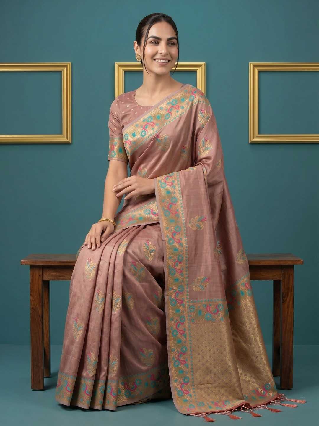 YNF Wholesale Zari Silk Traditional Silk Sarees KESH692 PALAK | Surat Manufacturer