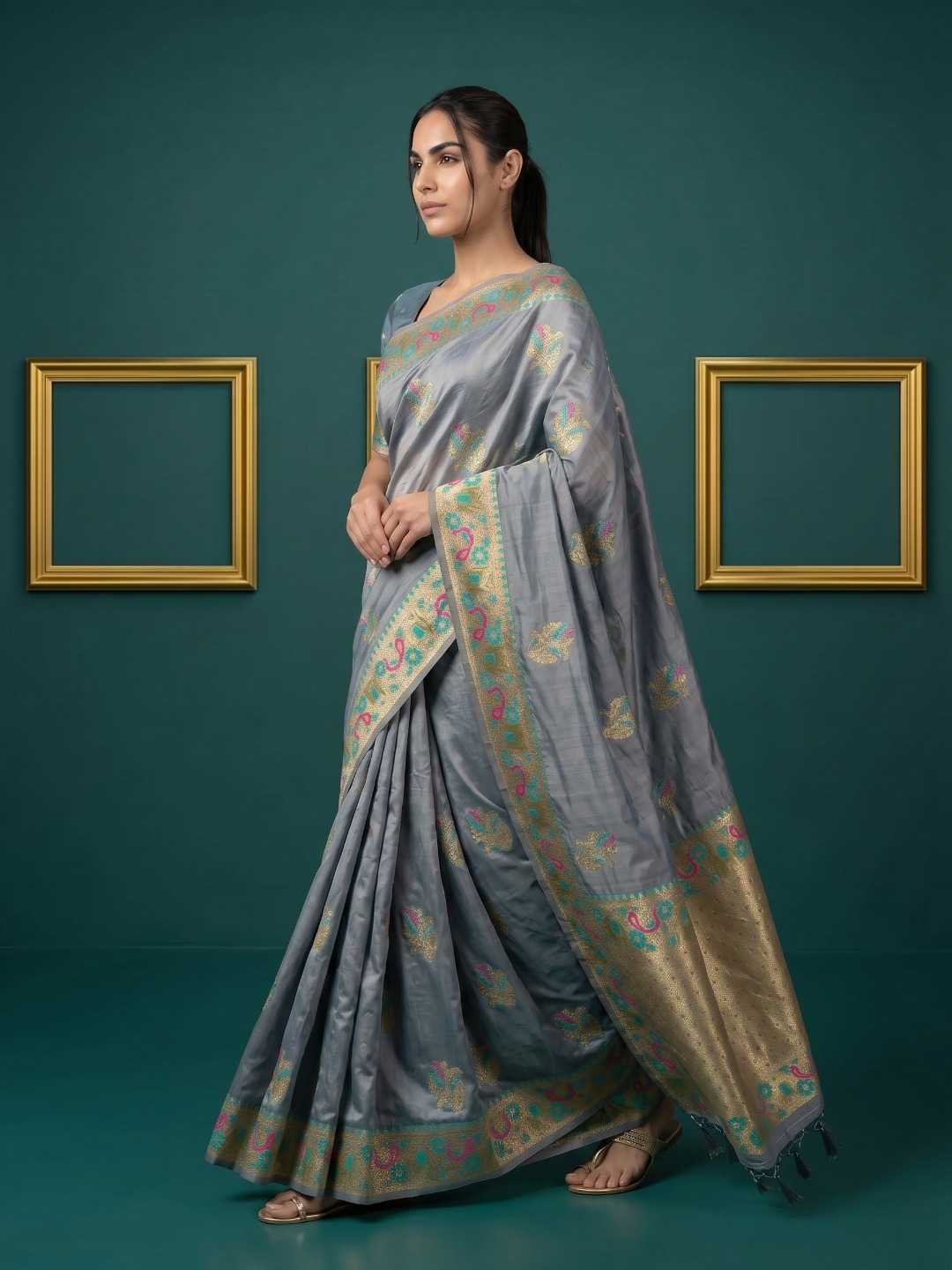 YNF Wholesale Zari Silk Traditional Silk Sarees KESH692 PALAK | Surat Manufacturer