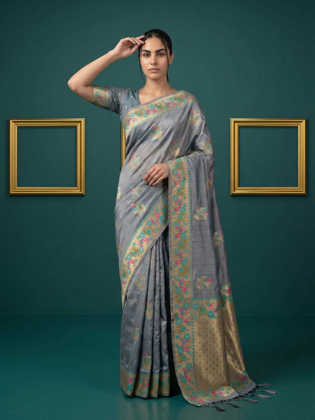 YNF Wholesale Zari Silk Traditional Silk Sarees KESH692 PALAK | Surat Manufacturer
