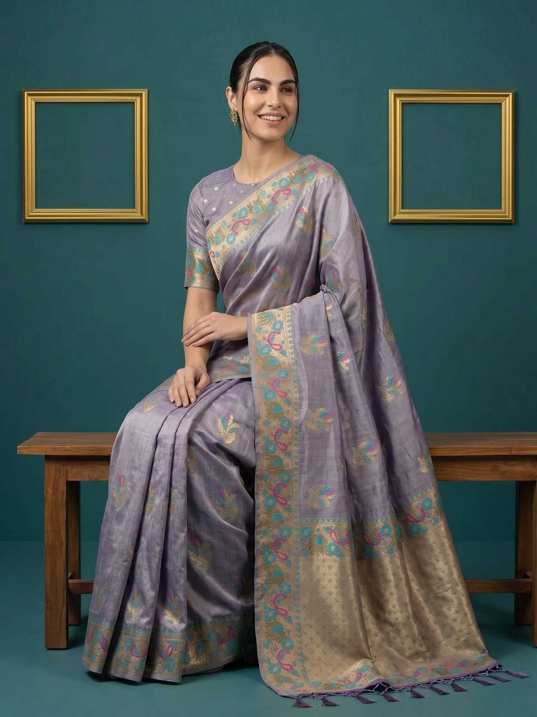 YNF Wholesale Zari Silk Traditional Silk Sarees KESH692 PALAK | Surat Manufacturer