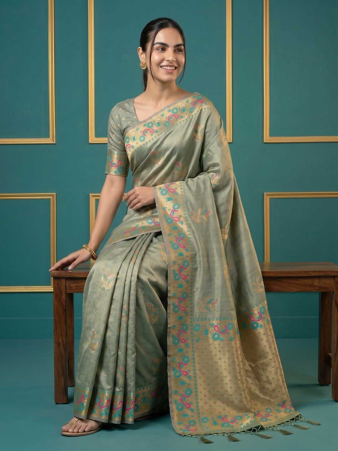YNF Wholesale Zari Silk Traditional Silk Sarees KESH692 PALAK | Surat Manufacturer