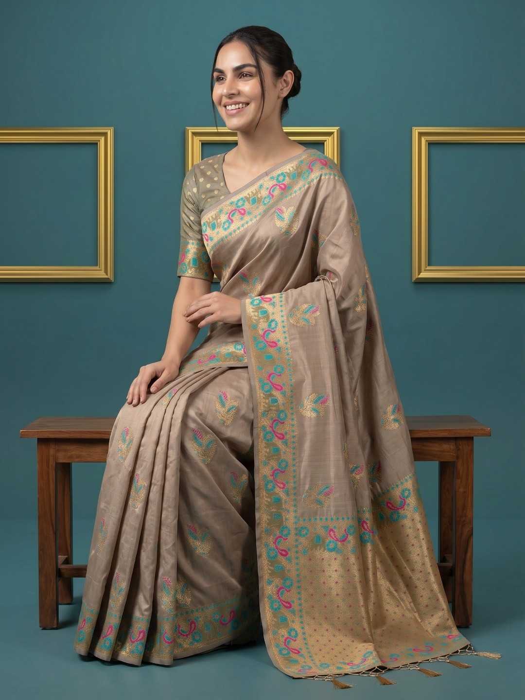 YNF Wholesale Zari Silk Traditional Silk Sarees KESH692 PALAK | Surat Manufacturer