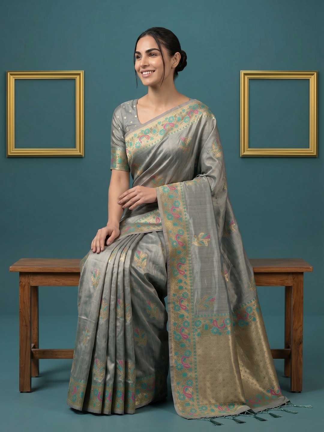 YNF Wholesale Zari Silk Traditional Silk Sarees KESH692 PALAK | Surat Manufacturer