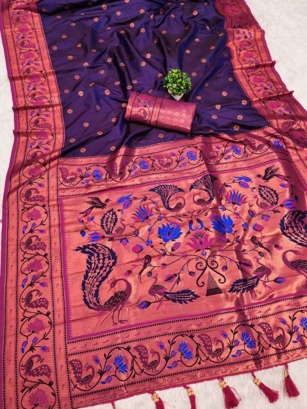 YNF Wholesale Paithani Silk Designer Sarees KESH700 Coin | Surat Manufacturer