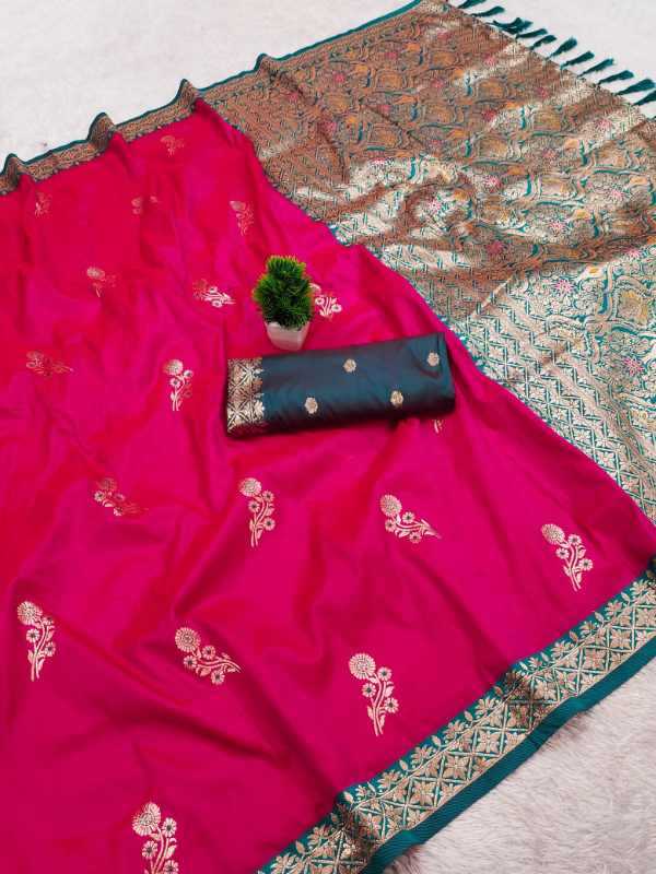 YNF Wholesale Banarasi Soft Silk Zari Border Sarees KESH700 Dolly | Surat Manufacturer
