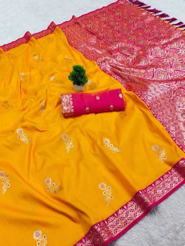 YNF Wholesale Banarasi Soft Silk Zari Border Sarees KESH700 Dolly | Surat Manufacturer