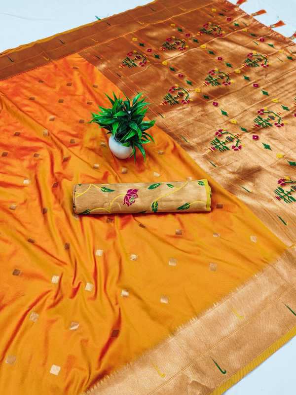 YNF Wholesale Paithani Silk Designer Sarees KESH700 Munia | Surat Manufacturer
