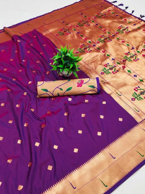 YNF Wholesale Paithani Silk Designer Sarees KESH700 Munia | Surat Manufacturer
