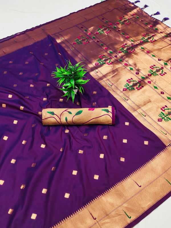 YNF Wholesale Paithani Silk Designer Sarees KESH700 Munia | Surat Manufacturer