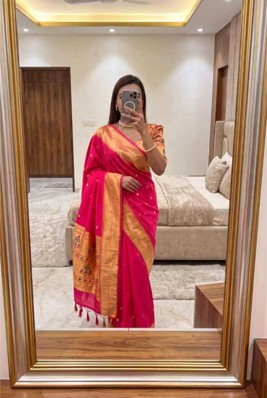 YNF Wholesale Paithani Silk Designer Sarees KESH700 Munia | Surat Manufacturer