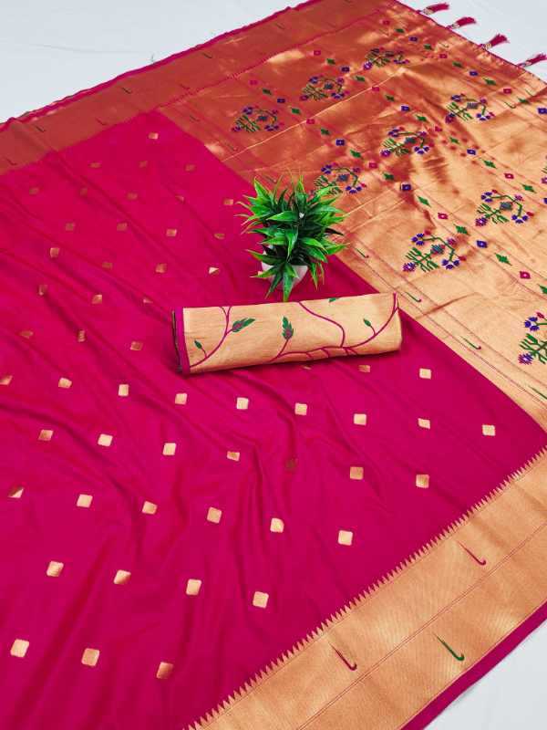YNF Wholesale Paithani Silk Designer Sarees KESH700 Munia | Surat Manufacturer