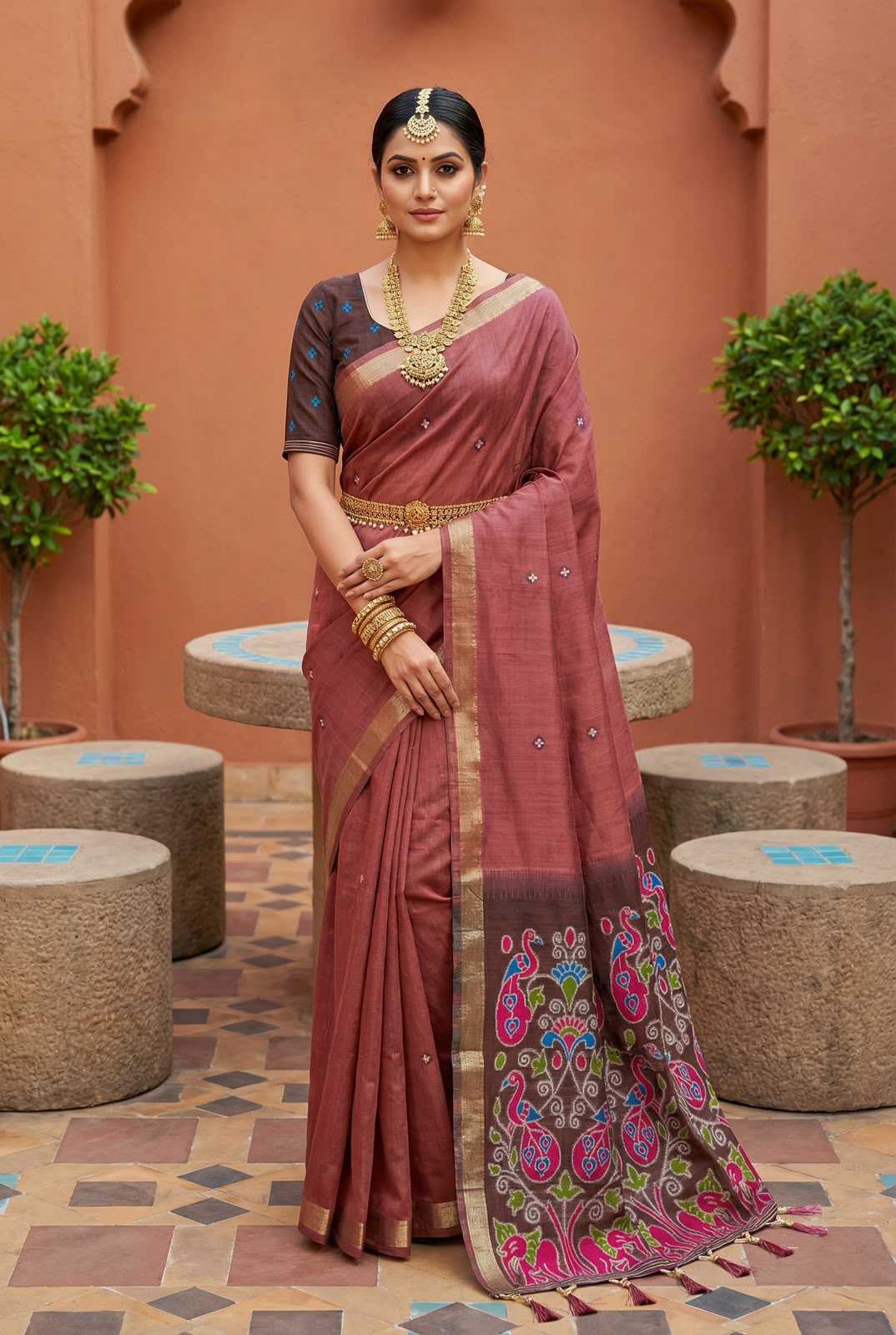 YNF Wholesale Pure Cotton Traditional Sarees KESH700 Patola | Surat Manufacturer