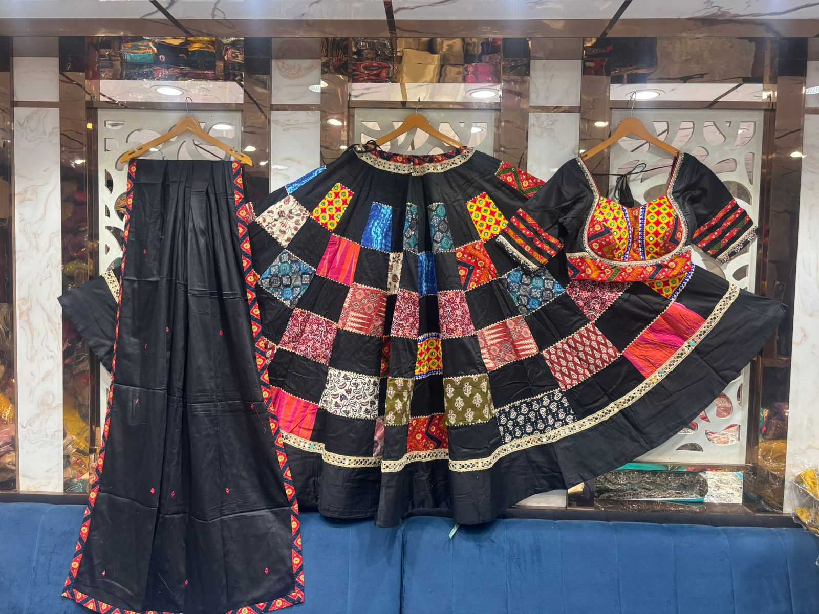 YNF Wholesale Cotton Designer Lehenga KESH711 Box Patch Gamthi | Surat Manufacturer