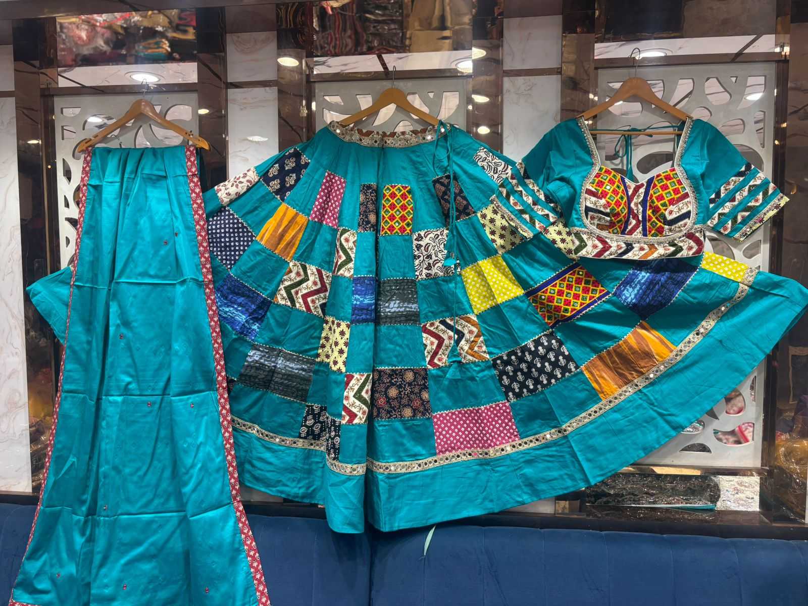 YNF Wholesale Cotton Designer Lehenga KESH711 Box Patch Gamthi | Surat Manufacturer