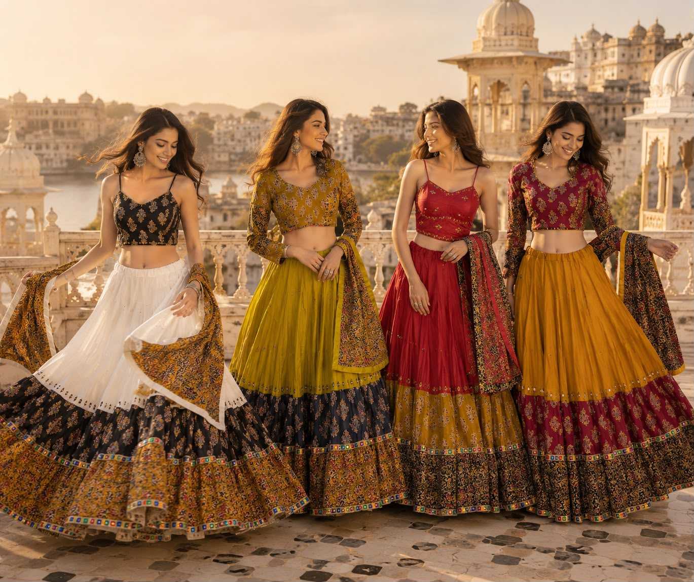YNF Wholesale Cotton Kalamkari Lehenga KESH711 Double Blouse | Surat Manufacturer