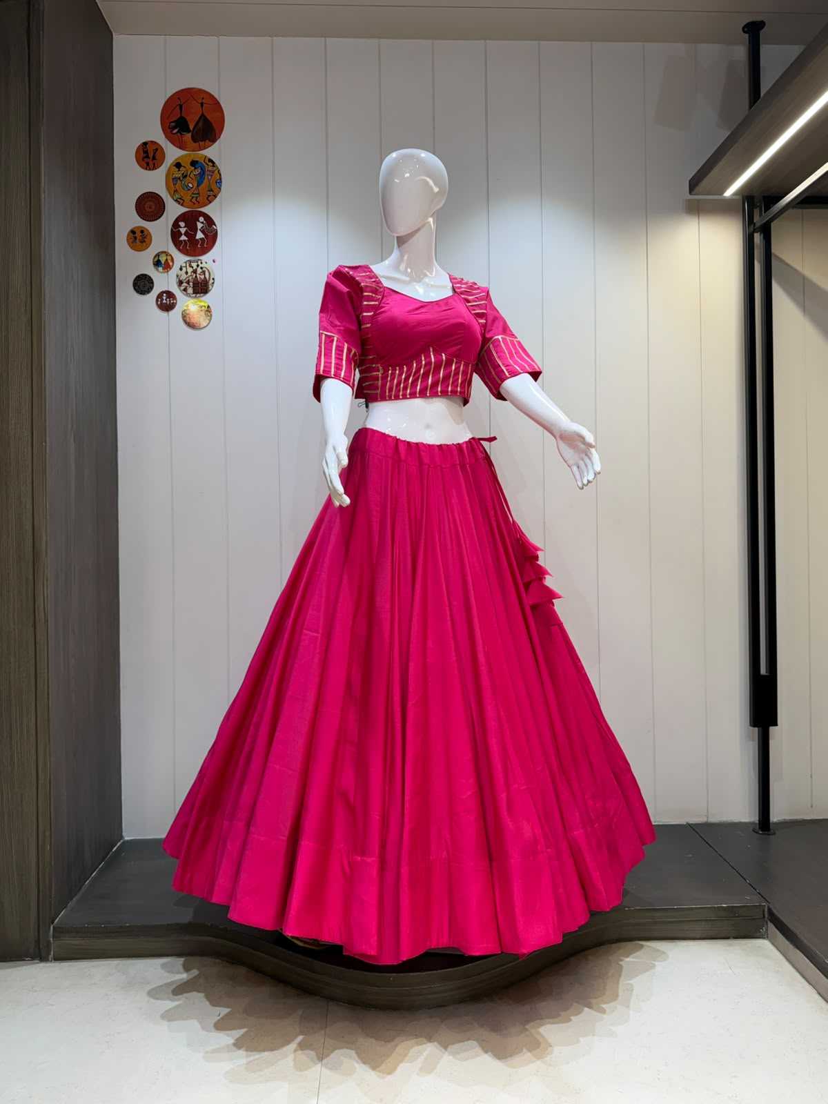 YNF Wholesale Soft Cotton Silk Traditional Lehenga KESH711 Tara Skirt Blouse | Surat Manufacturer