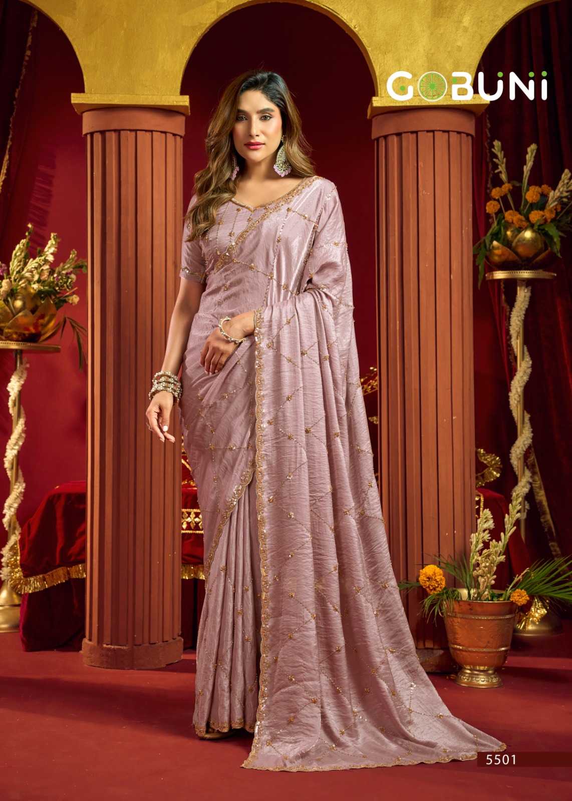 YNF Wholesale Velvet Designer Sarees KESH722 Gobuni Sania | Surat Manufacturer