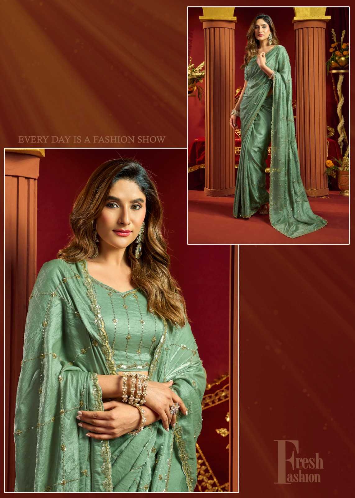 YNF Wholesale Velvet Designer Sarees KESH722 Gobuni Sania | Surat Manufacturer