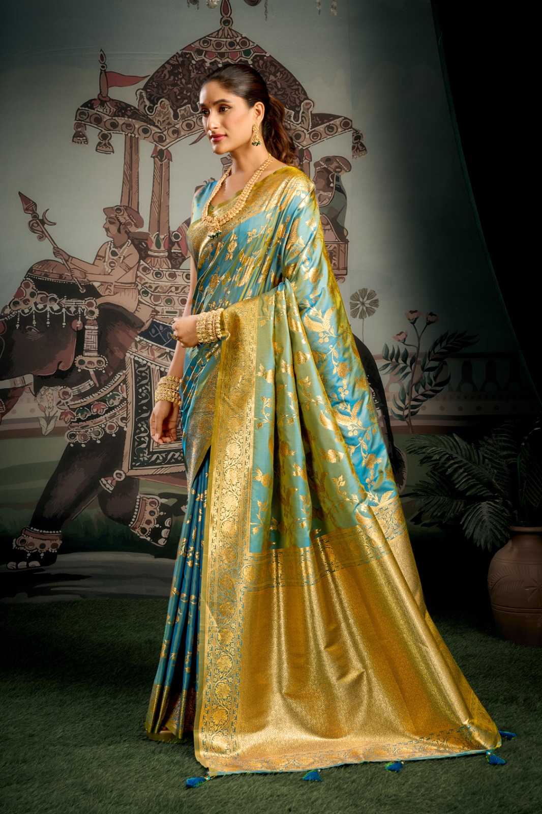 YNF Wholesale Soft Silk Soft Silk Sarees KESH722 Gobuni Sanskruti | Surat Manufacturer
