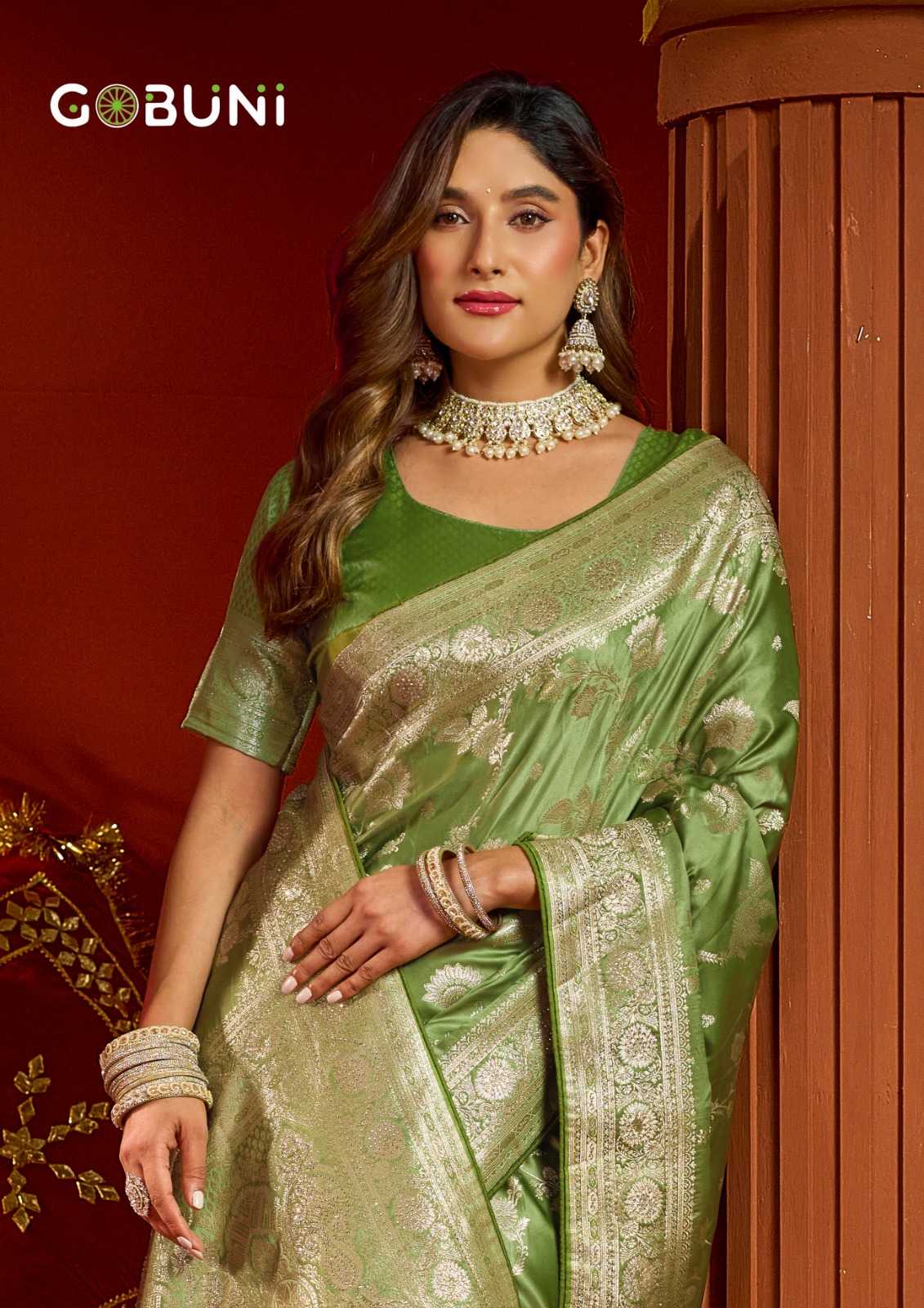 YNF Wholesale Satin Silk Traditional Silk Sarees KESH722 Gobuni Sumona | Surat Manufacturer