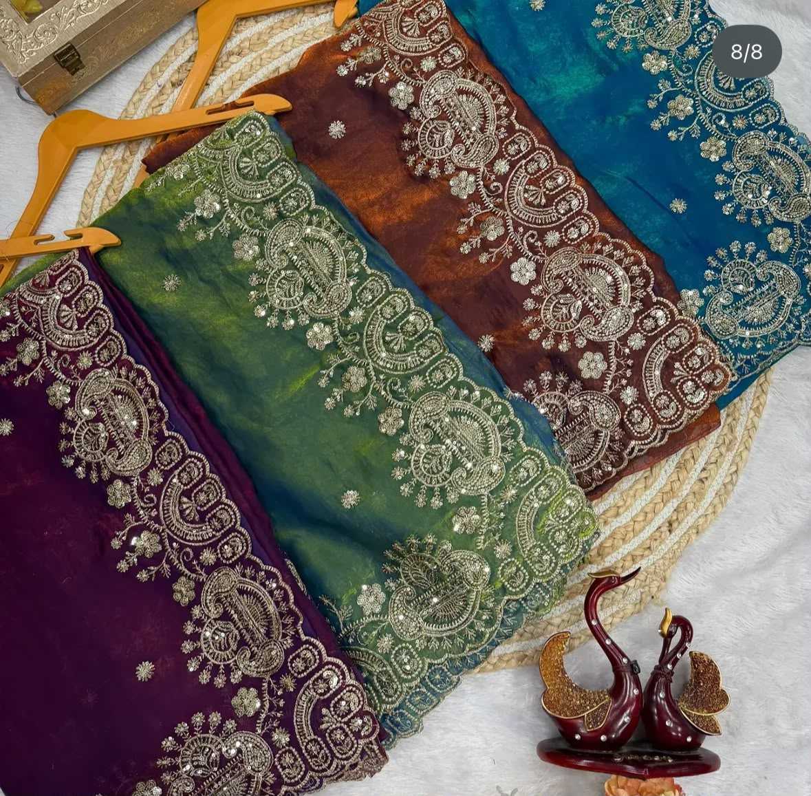 YNF Wholesale Satin Sequence Sarees KESH727 Devika | Surat Manufacturer