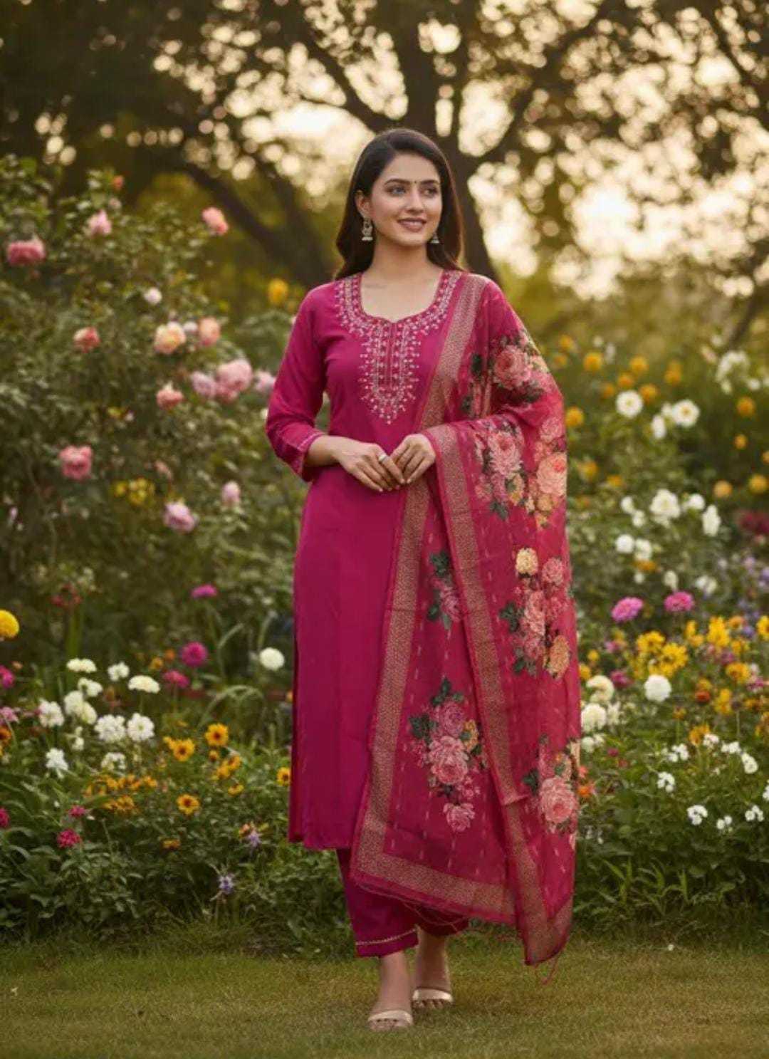 YNF Wholesale Cotton Party Wear Kurtis KESH738 Cat | Surat Manufacturer