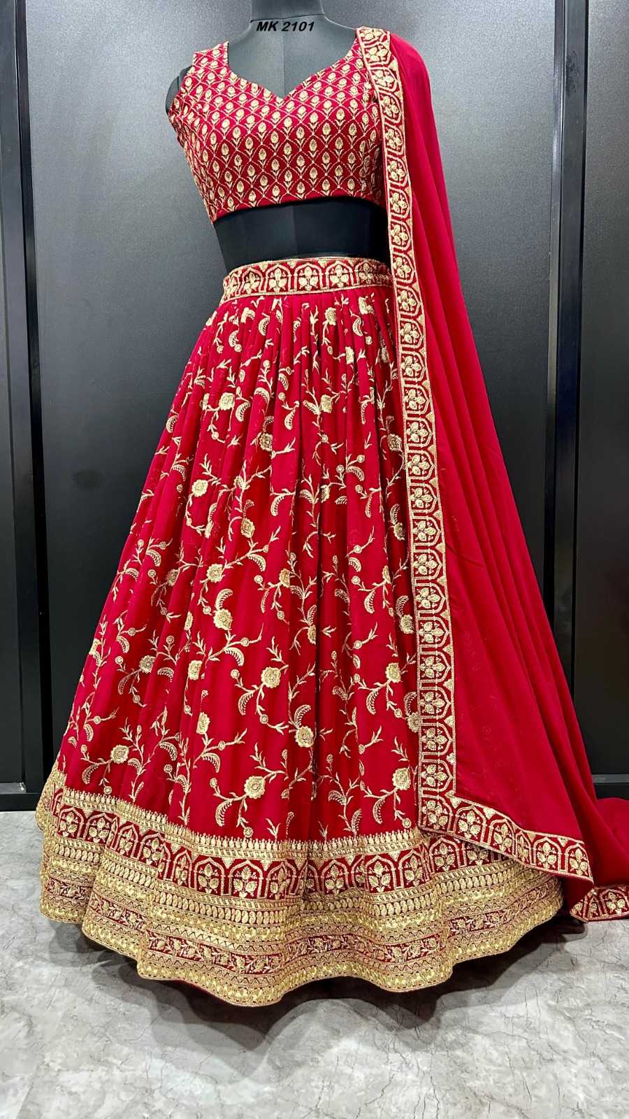 YNF Wholesale Faux Georgette Embroidered Lehenga KESH744 2101 | Surat Manufacturer