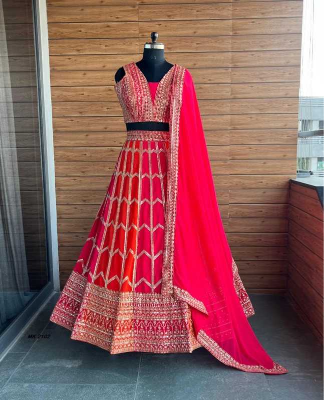 YNF Wholesale Faux Georgette Embroidered Lehenga KESH744 2102 | Surat Manufacturer